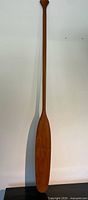 full front view of teak paddle