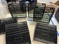 Overview of all wall file organizers on table