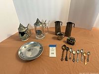 Group shot of all 15 pieces on table