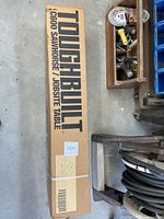 Sealed retail carton labeled ToughBuilt C600 Sawhorse/Jobsite Table