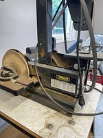 Overall view of TradeMaster sander on work table