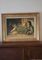 Front view showing full painting and frame