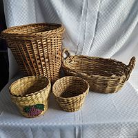 All four baskets grouped together