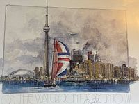 Full view of print showing image, title text