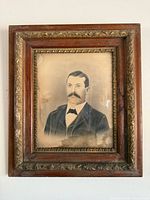 Framed portrait full view on wall