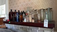 Shelf with assorted bottles and jars