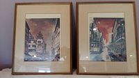 Both framed prints side by side showing overall appearance