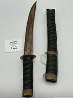 Sword and scabbard full view