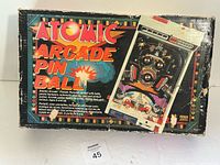 Box top displaying Atomic Arcade Pinball graphics