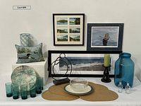 Full view of all items in lot arranged together