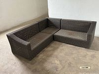 Three sectional pieces assembled into L-shape