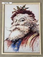 Framed view of Saint Nicholas poster for reference