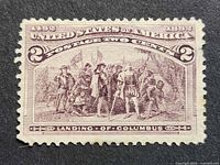 Front of 1893 2¢ Columbian Exposition stamp