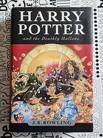 Front cover of Harry Potter and the Deathly Hallows hardcover with dust jacket