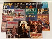 All 15 Ford Times magazines arranged for group view