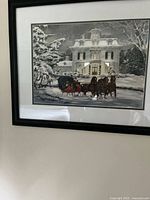 Framed print on wall showing full artwork and frame
