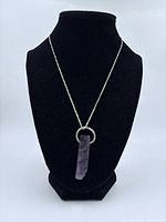 Full view of necklace on display bust