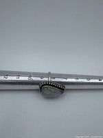 Ring on mandrel showing size 8.5