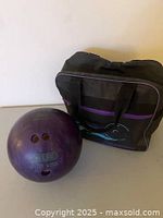 Bowling ball with carry bag