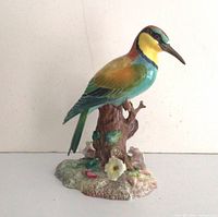 Full view of Bee Eater figurine on base