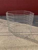 Assembled octagonal metal wire dog pen