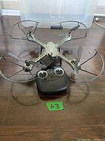 Top view of Propel quadcopter with controller
