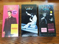 Front view of all three Elvis Presley CD box sets