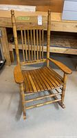 Front angle view of rocking chair