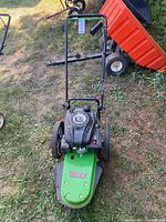 Full top view of Tazz walk-behind string mower