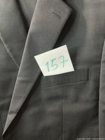 close-up lapel and breast pocket