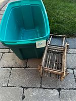 Tote and twig wheelbarrow side by side