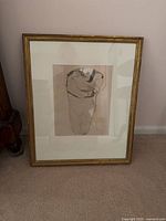 Framed lithograph full view