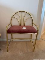 Front angled view showing overall chair and upholstery