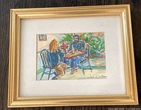 framed painting full view