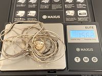 All items on scale showing total weight