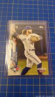 Front view of Bo Bichette rookie card in sleeve