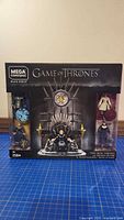 Front of boxed Mega Construx Game of Thrones Iron Throne set