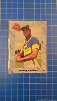 Front of 1991 Classic Draft Picks Manny Ramirez card in sleeve