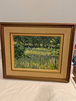 Full view of framed painting