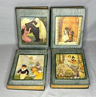 All four My Book House volumes front covers visible