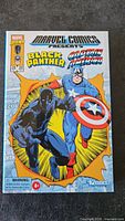 Front of sealed Marvel Legends Retro Kenner two-pack featuring Black Panther and Captain America figures