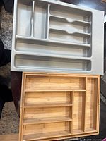 Both organizers side by side showing size and compartment layouts