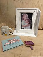 Front view of all four items displayed together