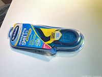 Front of sealed blister pack showing product branding and size information