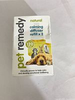 Front of Pet Remedy calming diffuser refill twin-pack box