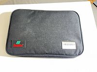 Closed black Shadeidea zippered case front view