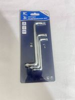 Front view of sealed 3-piece offset screwdriver set packaging