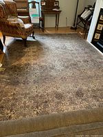 Full view of area rug in room