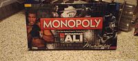 Front of sealed Muhammad Ali Monopoly box