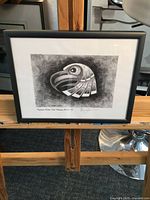 Framed print front view showing artwork and frame